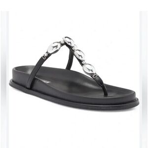NWT Steve Madden Zaire Sandals with Metallic Accents